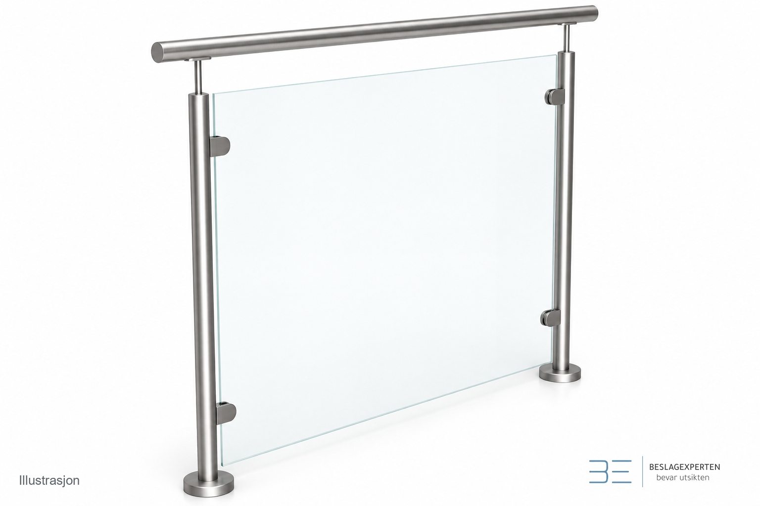 Produktillustrasjon av toppmontert Fence Ø 42,4 mm